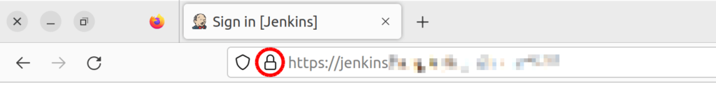 그림 3. Docker Jenkins 설치 후 SSL 인증서를 적용하여 https로 접속