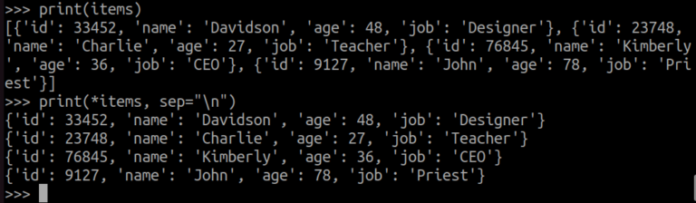 Python print 사용법 3가지(sep, end, ANSI color 출력) - 오솔길
