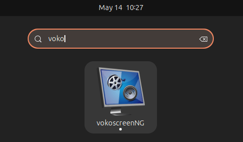 그림 5. Applications에서 vokoscreenNG 검색