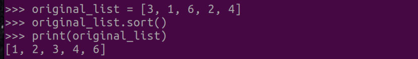 그림 1. Python 리스트 정렬: list.sort() 메서드 사용