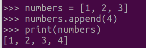 그림 1. Python 리스트 값 추가: list.append() 메서드 사용하여 마지막 원소 추가