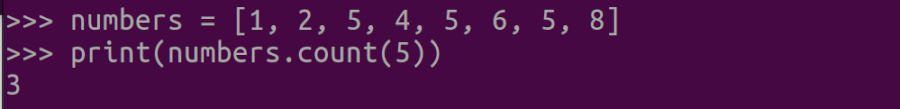 그림 1. Python 리스트 특정 값 찾기: 개수 확인