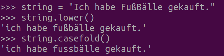그림 2. Python 문자열 소문자 변환: str.casefold() 메서드 사용