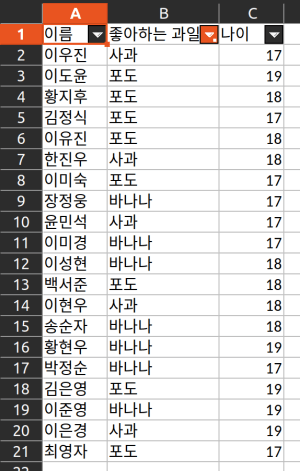 그림 2. openpyxl 필터 설정 방법: auto_filter.add_filter_column 메서드 적용